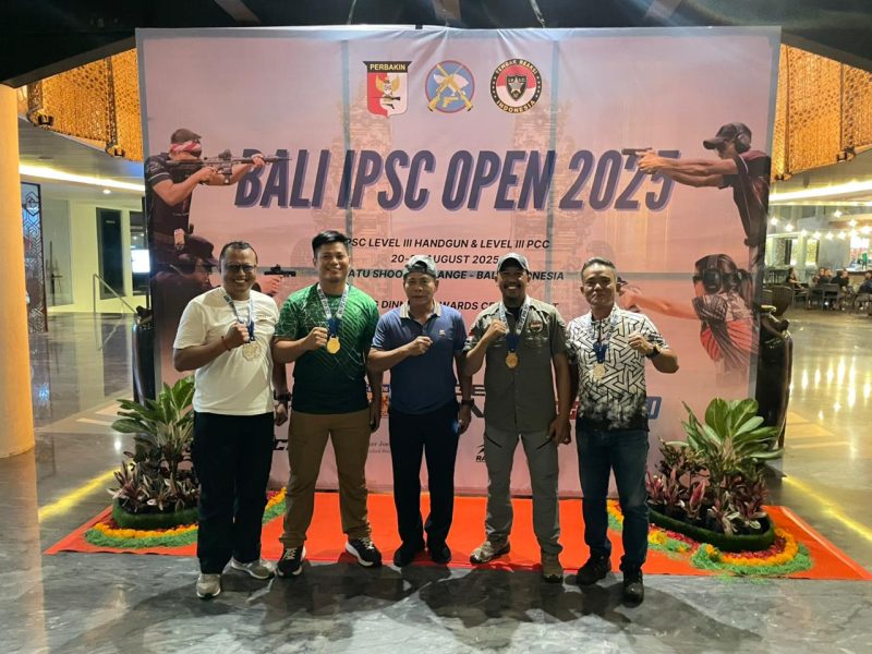 Atlet Menembak Kaltara Rebut Emas dan Perak Internasional Bali IPSC Open 2025